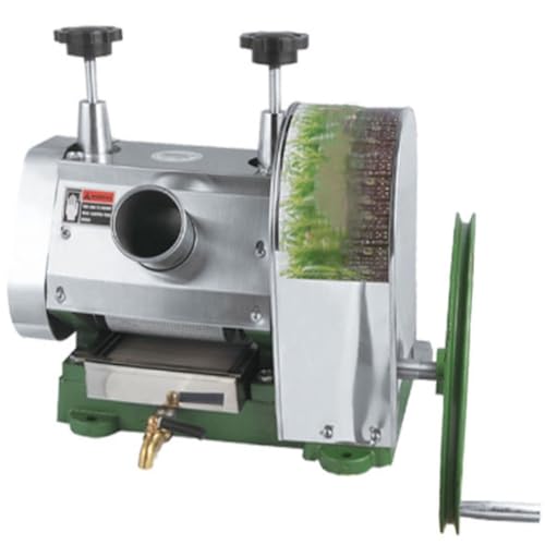 Exprimidor Manual de Caña Azúcar Acero Inoxidable con Puerto Alimentación Caja Filtro Mango Ajustable Salida por Hora Ldeal Para Jengibre