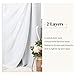 PONY DANCE Curtains Sheer Voile - Crushed Sheer x Room Darkening Thermal Drapes Curtain Light Shut Panels for Windows, 52 x 95 inches, Greyish White, Set of 2