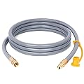 GASPRO 3/8" ID Natural Gas Hose, Low Pressure LPG Hose, for Weber, Char-Broil, Pizza Oven, Patio Heater and More, 10-Foot