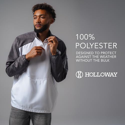 Holloway Raider Pullover Cage Jacket - Weather-Resistant, Ultra-Light, Quarter Zip, Sleeve Pocket - For Outdoors & Travel4