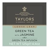 Taylors of Harrogate Tè Verde al Gelsomino, Sfuso, Latta, 125 g