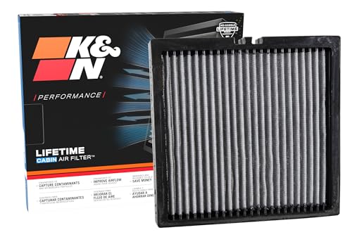 K&N LIFETIME Cabin Air Filter: Premium Washable Clean Air for your Cabin