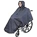 Poncho per sedia a rotelle impermeabile, mantello con cappuccio impermeabile per aiuti alla mobilità di sedie a rotelle e scooter, mantella a prova di vento con protezione dalla pioggia grande