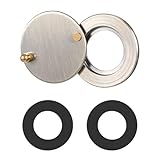 Peephole Cover Door Viewer Peep Hole Solid Brass Privacy Door Viewer Cover Peep Hole Covers for Door with Self Adhesive Installation Tool for Hotel Dormitory Office (Antique Bronze)