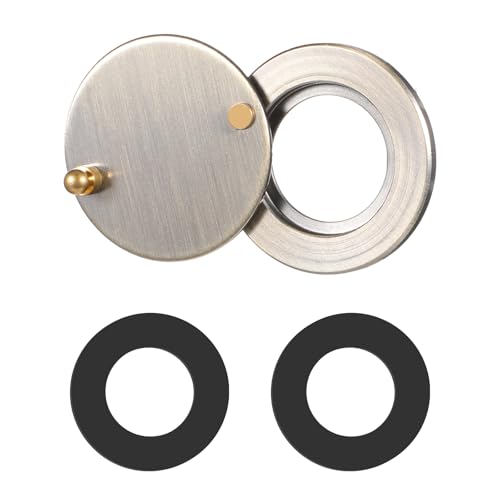 Peephole Cover Door Viewer Peep Hole Solid Brass Privacy Door Viewer Cover Peep Hole Covers for Door with Self Adhesive Installation Tool for Hotel Dormitory Office (Antique Bronze)