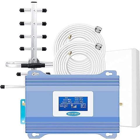 Cell Phone Signal Booster Verizon AT&T Signal Booster T Mobile Cell Booster Sprint Cricket Verizon Cell Phone Booster for All Carriers… Cover