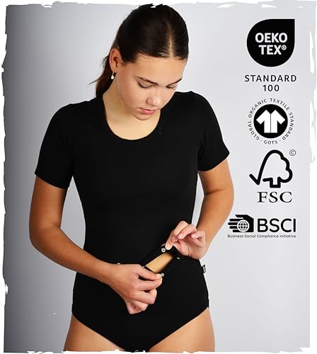 New York Shortsleeve Bodysuit With Feeding Tube For Kids | Black | Adaptive Clothing For Children With Special Needs2