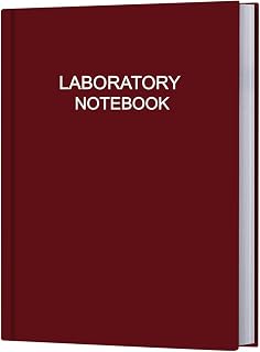 Lab Notebook/Laboratory Notebook - (.25" Grid Format), Laboratory Notebook Quad Ruled Science Lab Book with Grid Pages: Table of Contents for Chemistry, Physics, Biology, 8" x 10", Red