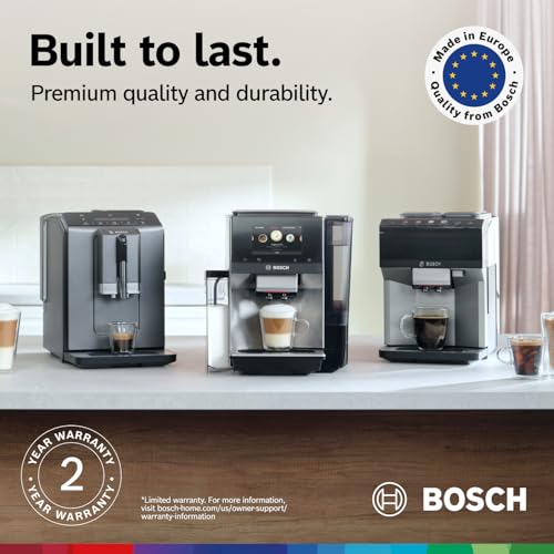 Bosch Fully Automatic Coffee and Espresso Machine - 35 Drinks, Double Cup Barista Style Super Coffee Maker - Touchscreen, Large Bean Capacity - Easy Clean, Maintenance - Black - TPU60309 - Image 13