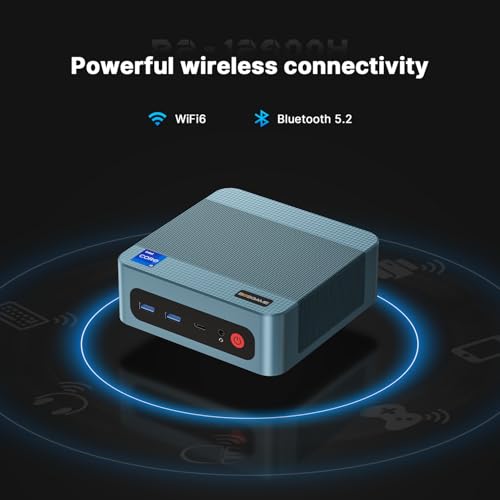 Image of BOSGAME Mini PC P2 Pro, Intel i9 12900H(14C /20T, up to 5.0 GHz) Thunderbolt 4 Mini Computers, 32GB DDR5, Dual Channel RAM, 1TB PCIe 4.0 NVMe SSD, Dual 2.5G LAN, WiFi 6E /BT5.2