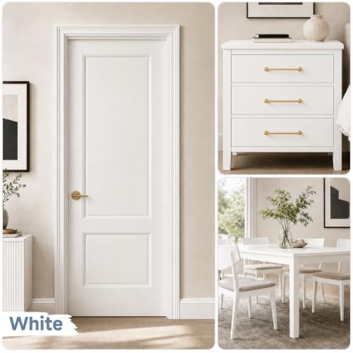 Miniatura 4 de Mollor Pintura Para Madera Blanca Mate Para Interiores, Duradera Para Muebles, Sin Lijar, Pintura A La Tiza, Color Shabby Chic, Pintura Fina Para Interiores Y Exteriores, Pintura Para Muebles