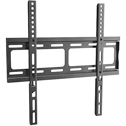 RICOO F0244 TV Wall Bracket Mount fixed flat approx 26-50 Inch LED LCD OLED Screens Universal for VESA 200x200-400x400 Black Cover