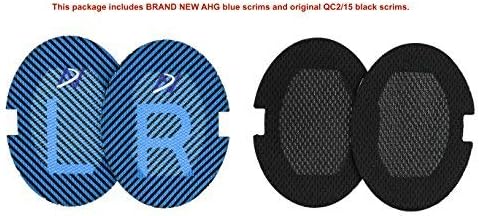 Premium Replacement QC15 Ear Pads / QC2 Ear Pads Cushions Compatible with Bose QuietComfort 15 (QC15) / Bose QuietComfort 2 (QC2) Headphones (Black). Great Cushion Comfort and Durability