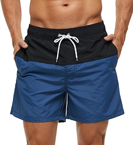 Image of SILKWORLD Men's Swim Trunks Waterproof Bathing Suit Quick Dry Shorts with Pockets