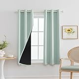 Picture of Anytime 100% Blackout Curtain 2 Panels Set,Thermal Insulated Window Drapes for Bedroom,Full Shading Panels (Light Blue,37W x 63L)