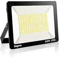 200W LED Foco Exterior, Proyector Foco Led Blanco Frío 6000K Floodlight Brillo Alto IP65 Impermeable Exterior Iluminación para Jardín, Garaje, Fábrica [Clase de Eficiencia Energética A++]