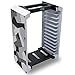 ADZ Gray Camo Game Storage Tower – Universal Video Game Organizer for PS4, PS5, Xbox, Switch and Blu-Ray – Holds 12 Disks – Ultimate Game Holder and Disc Storage Tower