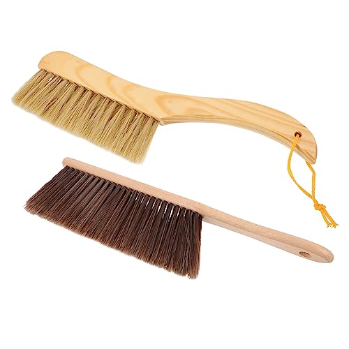 BESTYASH 2pièces Brosse De Nettoyage pour Maison Balai à Main Doux pour Table Lit Armoire Fenêtre Appareils Etc Outil De Nettoyage Compact Et Facile à Ranger