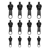 Reißverschlussschieber, 12 Stück, Reparatur, Reißverschluss, Geeignet für Jacken, Mäntel, Koffer, Taschen, Einfache Handhabung, Langlebig und Wiederverwendbar