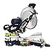 Doitpower 12-Inch Dual Bevel Sliding Compound Miter Saw with Laser and LED Work Light