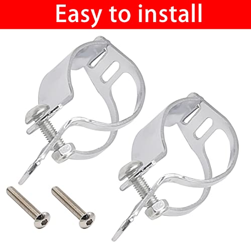 Mxuteuk M-029-W 1 Pair 27-40Mm Chrome Metal Motorcycle Turn Signal Light Bracket Motorcycle Refit Turn Lamp Base Motorcycle Bracket Signal Lamp Mounting Bracket 30-43Mm M-029-W thumb #2