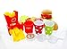 GIFTEXPRESS® Hamburger and Hot Dog Play Set, Pizza Food Cooking Toy, with Toy Hamburger, Fries, Hot Dog, Pizza, Coke, Ketchup, and Tray