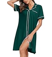 Wikoan Dames lang nachthemd korte mouw baggy nachtdies plus size Wikoan Dames lang nachthemd korte mouw baggy nachtdies plus size