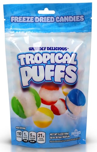 Prime Warrior Tropical Flavored Freeze-Dried Candy - Crispy, Crunchy Skittles
