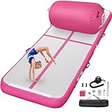 FBSPORT Colchoneta de gimnasia de 10CM de altura, Air Tumbling Track Gimnasia inflable de 3M de longitud, Air Roll inflable 100×60CM