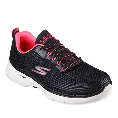 Skechers Skechers Performance Women's GO Walk 6 - Inner Joy, Black/Hot Pink, 8