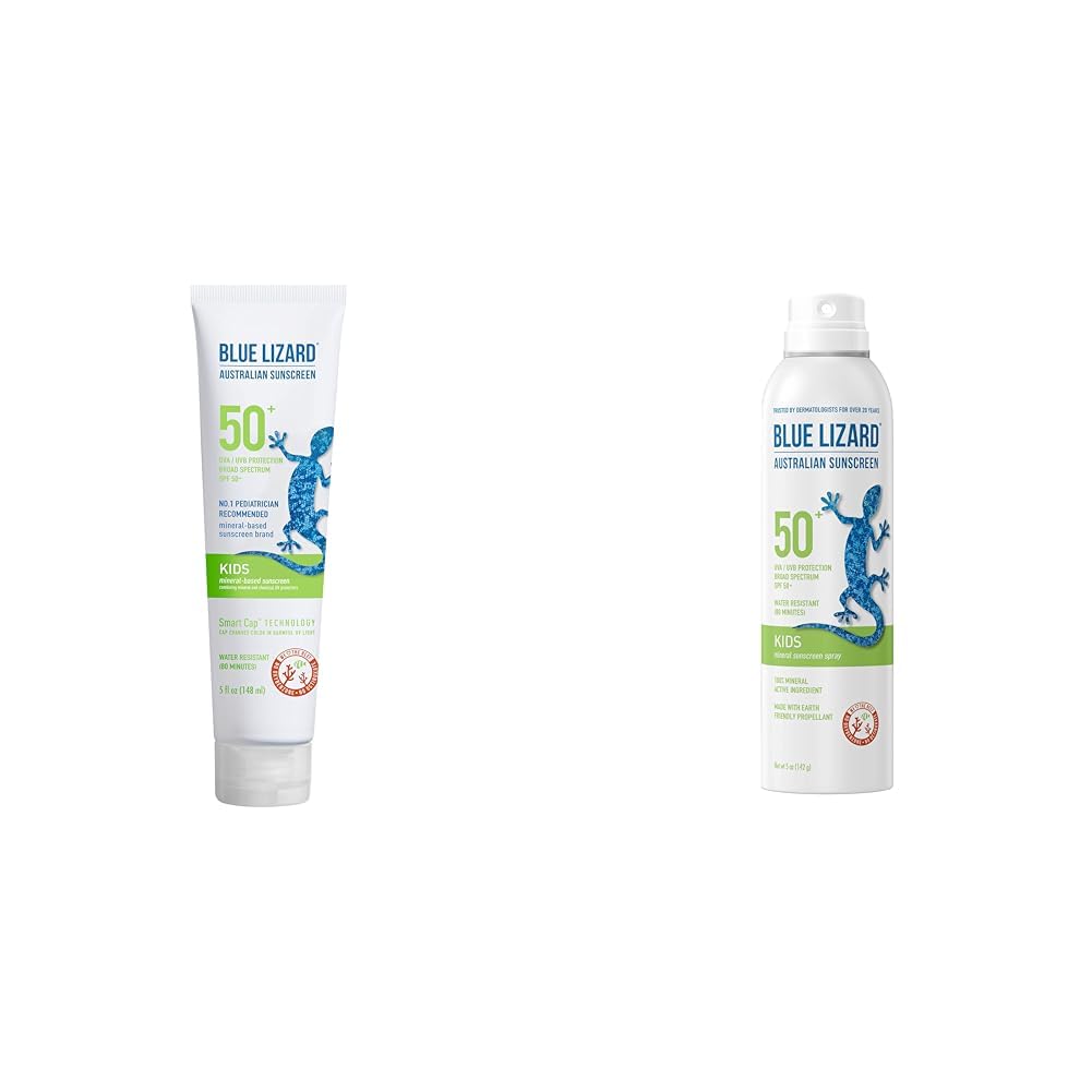 Blue Lizard Kids Mineral Sunscreen Lotion Spray SPF 50 5oz