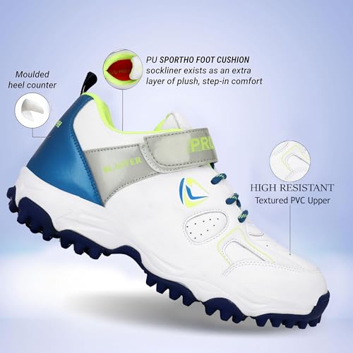Image of PRO KVH Men's Cricket Spikes Shoes | Extended Plus Series with Maximum Energy Return, Upgraded for New Generation of Cricket | Rubber Toe for Stability and Support
