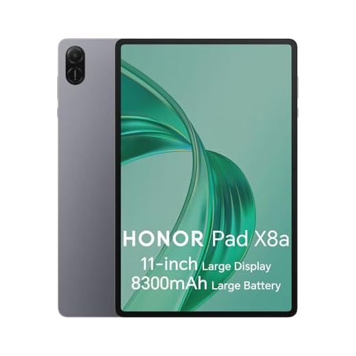 HONOR Pad X8a Tablet 128GB Speicher (Erweiterbar auf 1Tb) 8300mAh,11 Zoll 90Hz Display mit Schutz,Qualcomm SD 680,Wi-Fi/Android 14,Gray