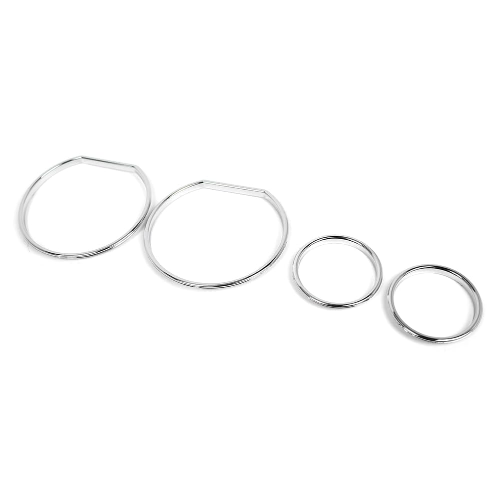 SIKUAI 4 pezzi, lunetta del quadrante del tachimetro, lunetta del misuratore del tachimetro, lunetta del tachimetro, anello del quadrante del misuratore del tachimetro per Serie 3 E36 1990-2000