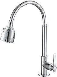 Torneira Cozinha Gourmet Flexível Pia Mesa 2 Jatos Metal