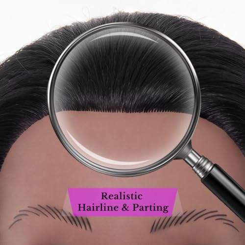 Image of 18 inch 100% Mannequin Head Real Human Hair for Hairdresser | Cosmetology Manikin Doll Head for Hair Styling,Practice Dying, Braiding Curling Training Head with Table Clamp, Black