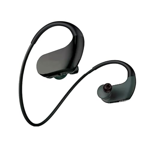 Reproductor MP3 impermeable para natación con auriculares Bluetooth, almacenamiento de 32 GB, clasificación IP68, resistencia al agua hasta 3 m