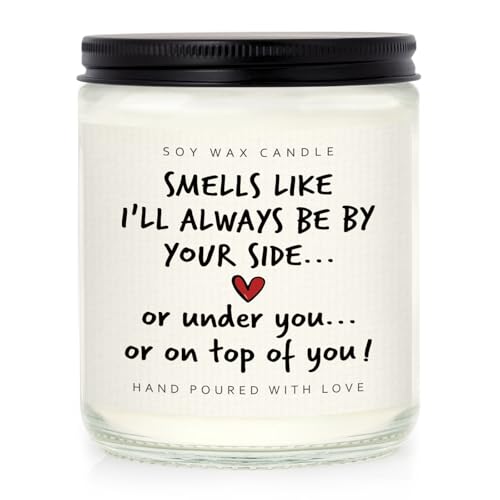 Shqiueos Anniversary Funny Gifts for Men Women Candle Lavender Scented 7oz