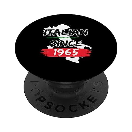Italia desde 1965 mapa Italia Italia Italia cumpleaños italiano PopSockets PopGrip Intercambiable