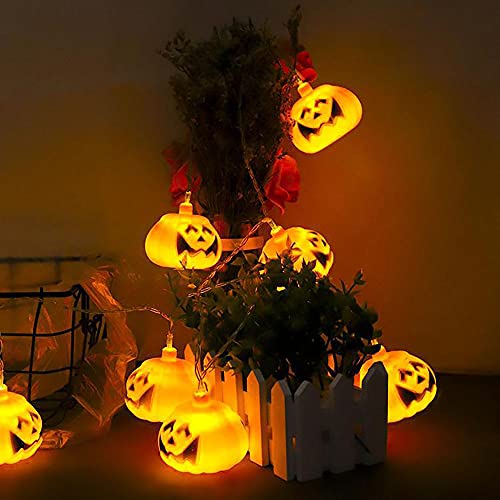 Guirlande Halloween string lumières citrouille 20led pour soirée - 5