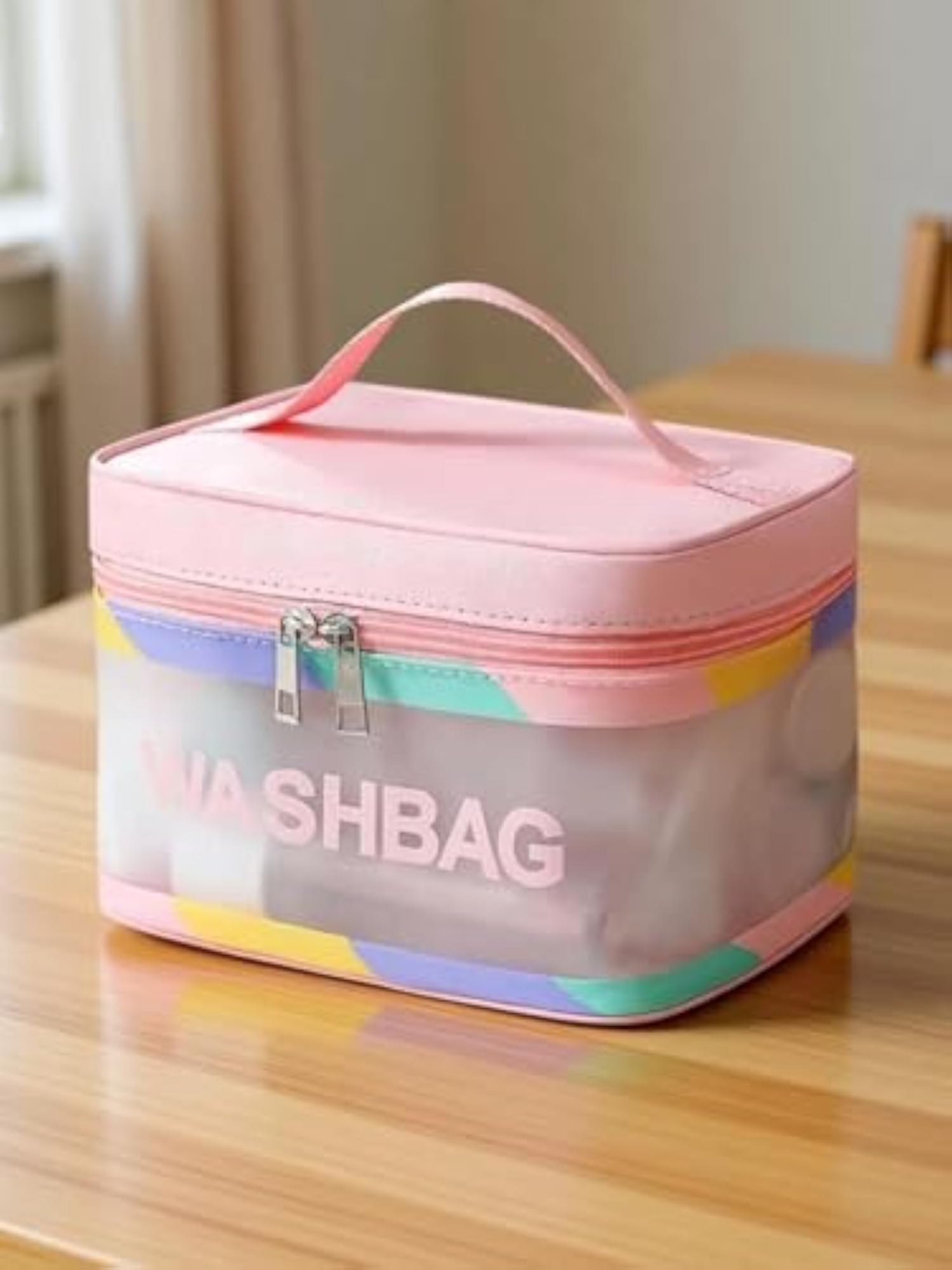 Portable Makeup Organizer Bag, Clear Storage Case