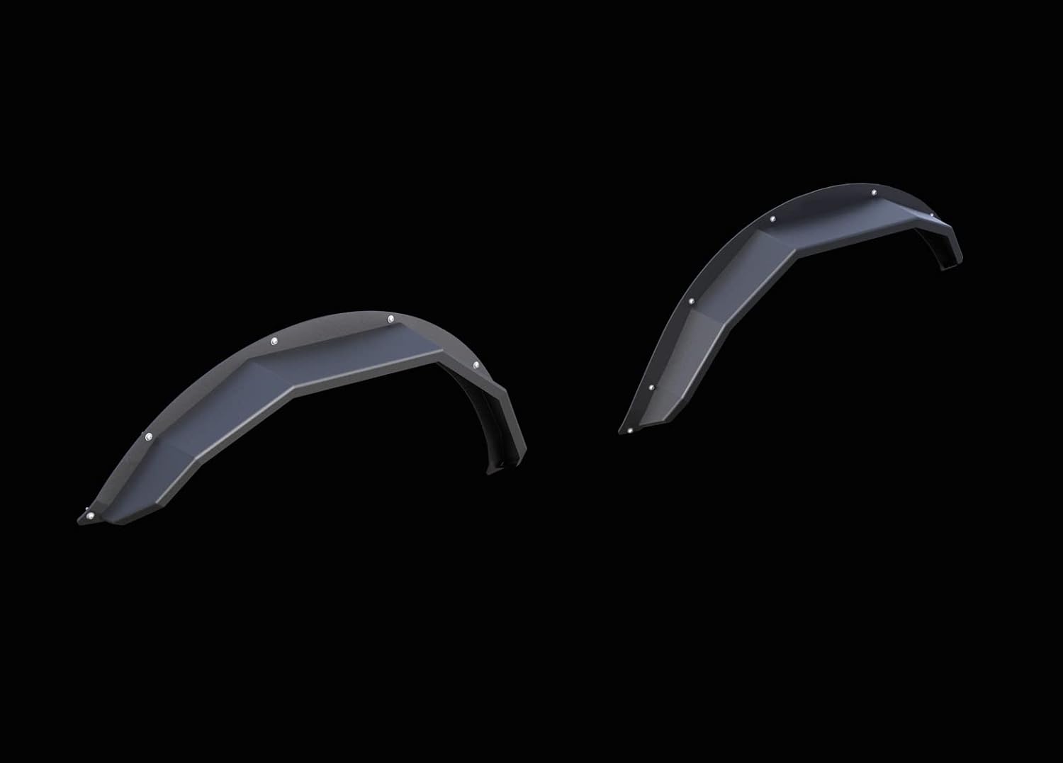 Black Horse Front & Rear FENDER FLARES Heavy Duty Sheet Metal Plate Black Compatible with 2021-2024 Ford Bronco(Excl. Heritage Edition, Heritage Limited Edition, Everglades, and Raptor)-FF-FBFR22HD