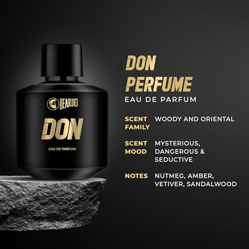 Image of Beardo Don Perfume for Men,100ml | With Melon, Jasmin, Vannila Intense Fresh | Strong Long Lasting Mens Perfume | EAU DE PARFUM Men | Gift For Men | Gift for husband | Gift for boyfriend