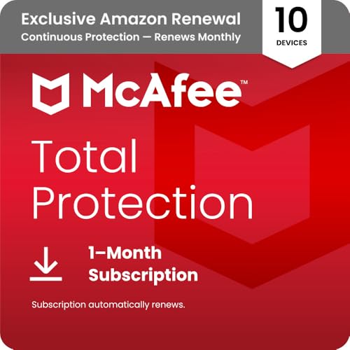 Image of McAfee Total Protection 2026 Antivirus Software, 10 Devices | Auto-Renews