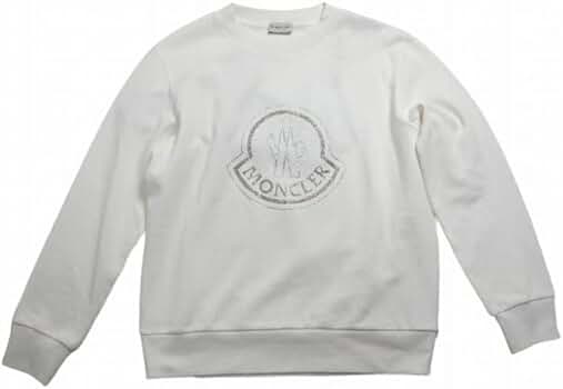 MONCLER ストーン装飾　ホワイト　スウェット MONCLER ストーン装飾 ホワイト スウェット トップス