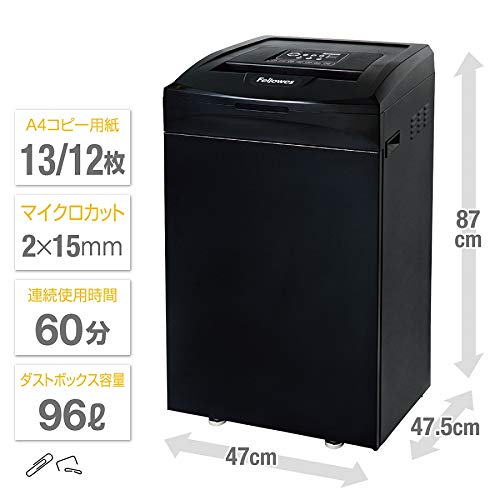 Amazon | フェローズ シュレッダー 業務用 12枚細断 マイクロカット A3 
