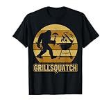 Grillsquatch BBQ Grilling Meat Smoker Bigfoot Barbecue T-Shirt