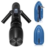 GwlThixion Moto d'Acqua Gonfiabile per 2 Persone con Scooter Marino, Scooter Acquatico Kayak 3-in-1, velocità 3-7 Km/H, Autonomia 45-130 Minuti, per Piscina, Lago, Oceano Blue-10000mAh
