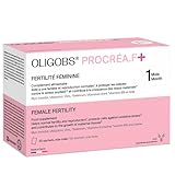 Oligobs Procréa.F+ fertilité femme | Conception, Préconception, Stress oxydatif | Myo-Inositol, Quatrefolic B9 active, Ubiquinol, Zinc, Iode, Sélénium | 30 sachets fruits rouges | Fabriqué en France