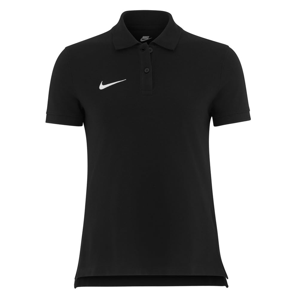 NIKE Womens Team Cotton Polo - Black